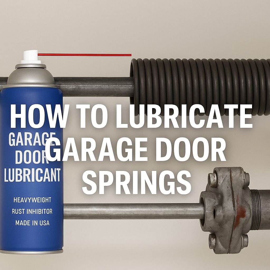 How to Lubricate Your Garage Door Springs The Right Way