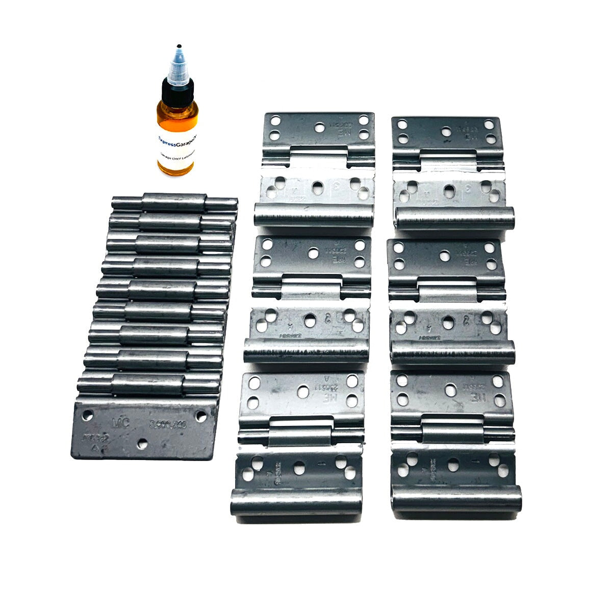 Wayne Dalton 9100 9600 4-panel 16 ft garage door hinge replacement kit with lubricant