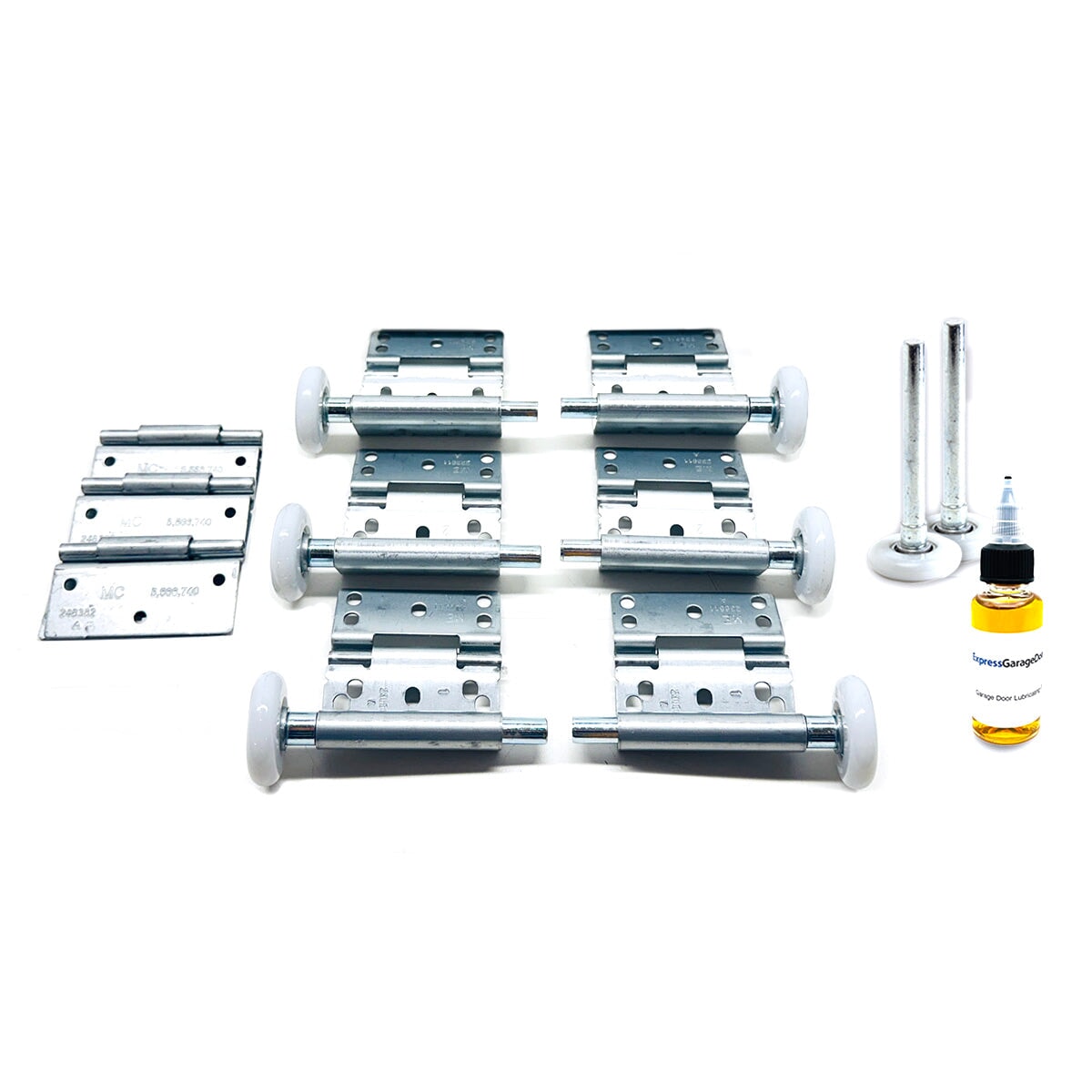 Wayne Dalton 9100 9600 4-panel 8-9 ft garage door full hardware kit hinges and rollers