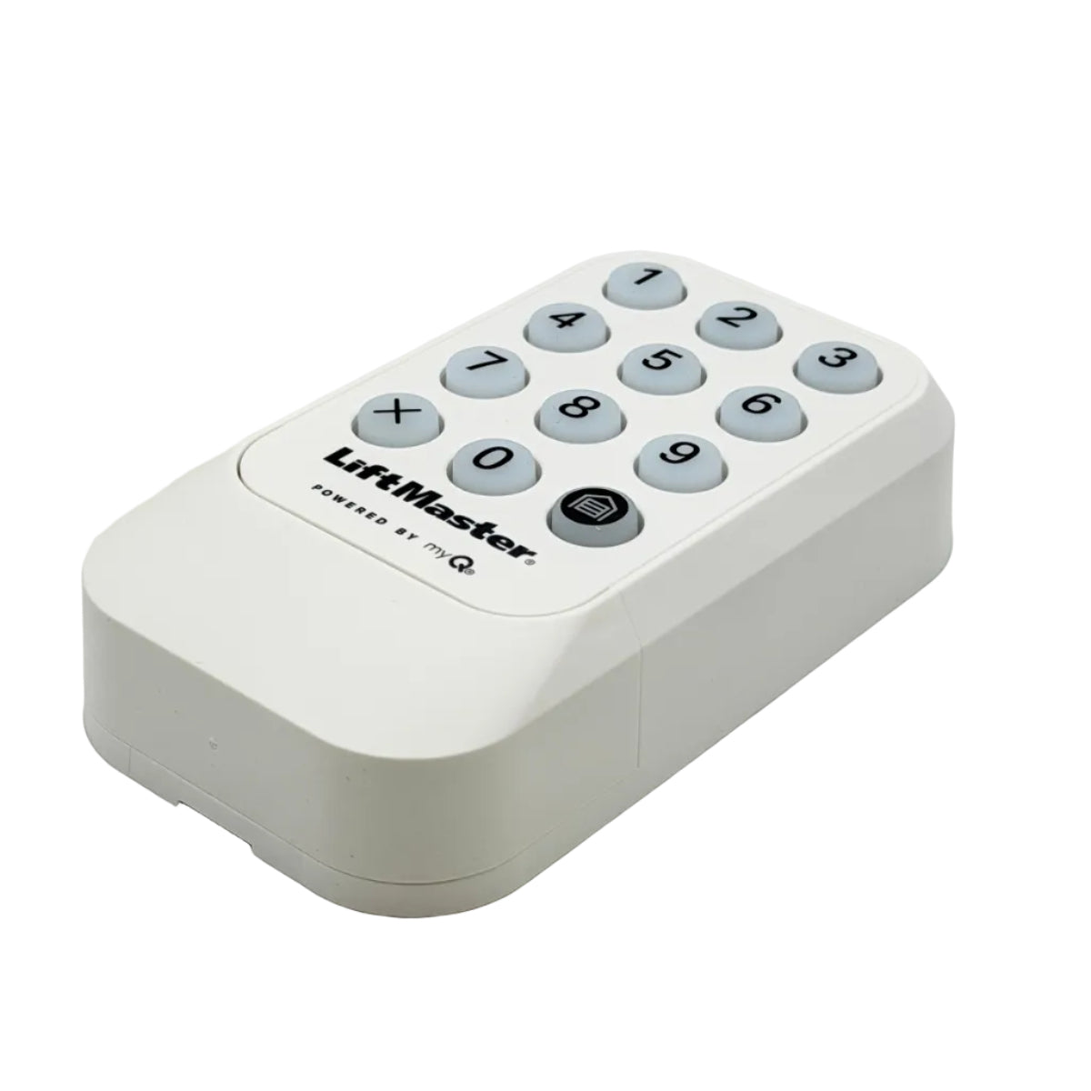 Weather resistant wireless keypad for garage door with secure PIN access and backlit buttons