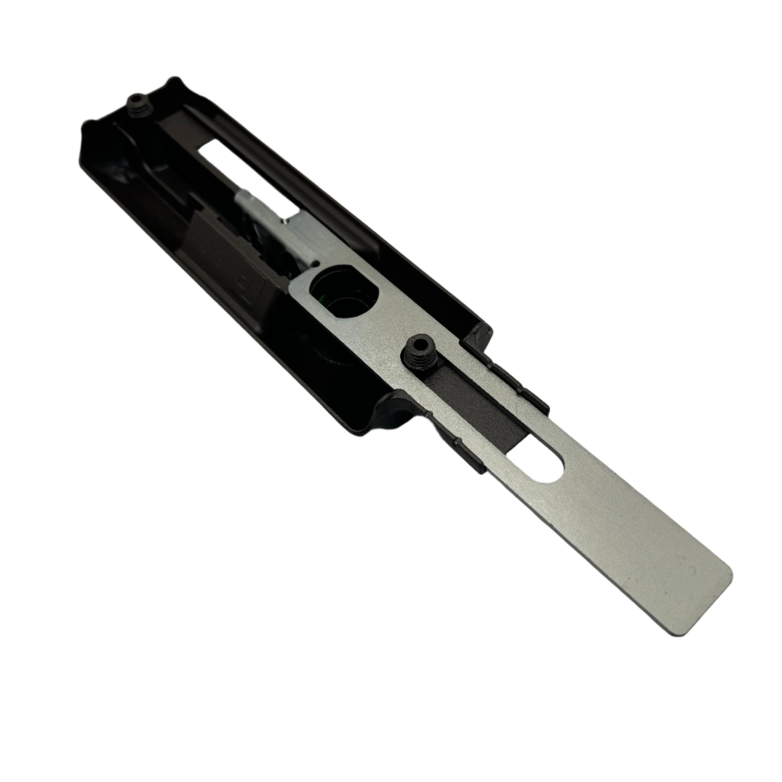 Universal Die-Cast Mini Lock 2-Hole Round Curtain, side angle view