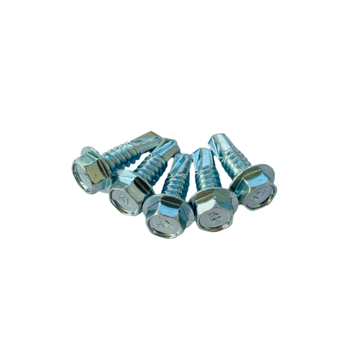 5 pack 5/16-12 x 1 inch self-drilling tek screws zinc plated steel