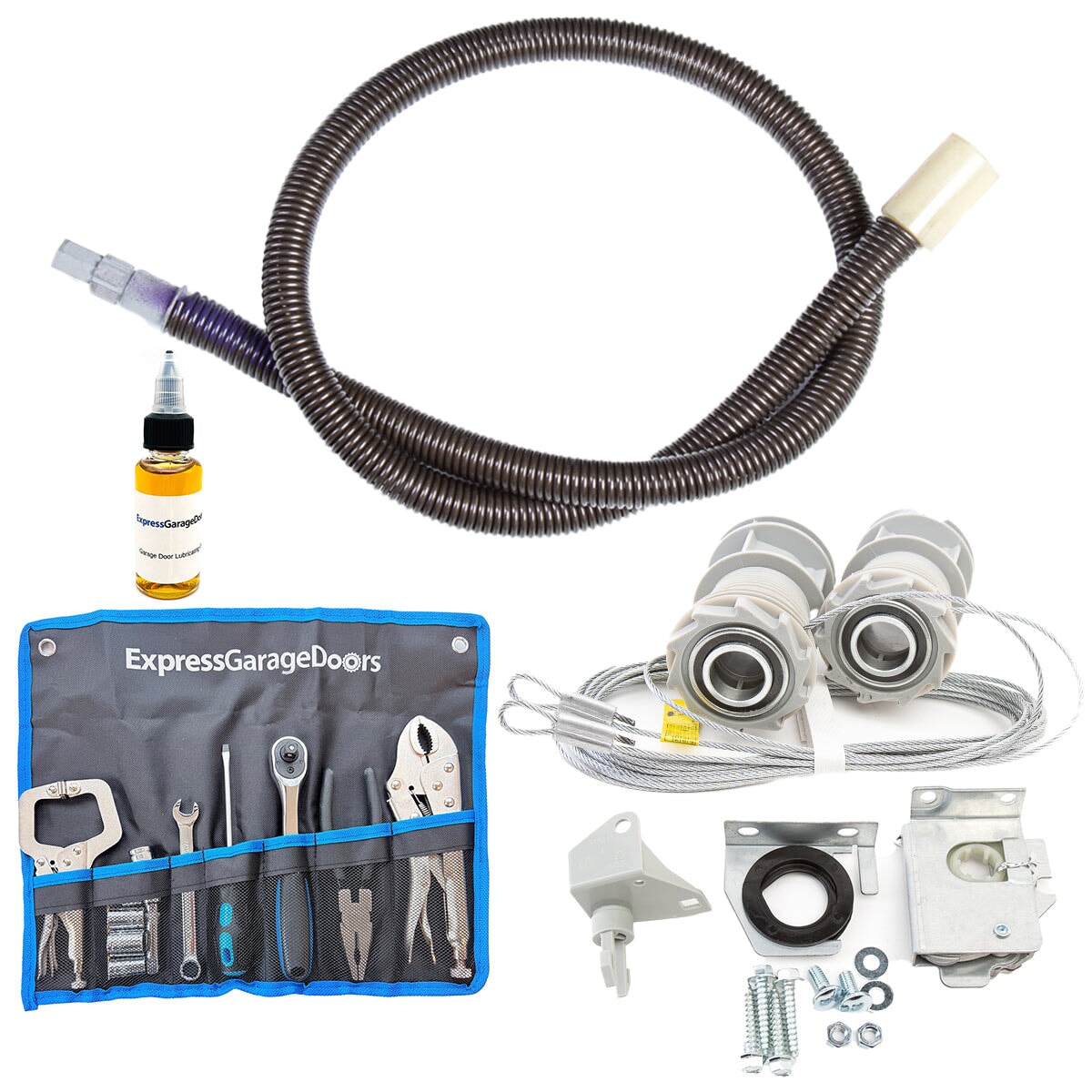 Wayne Dalton TorqueMaster Original single spring full replacement kit with tool kit, cable drums and lubricant