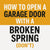 How to Open a Garage Door with a Broken Spring