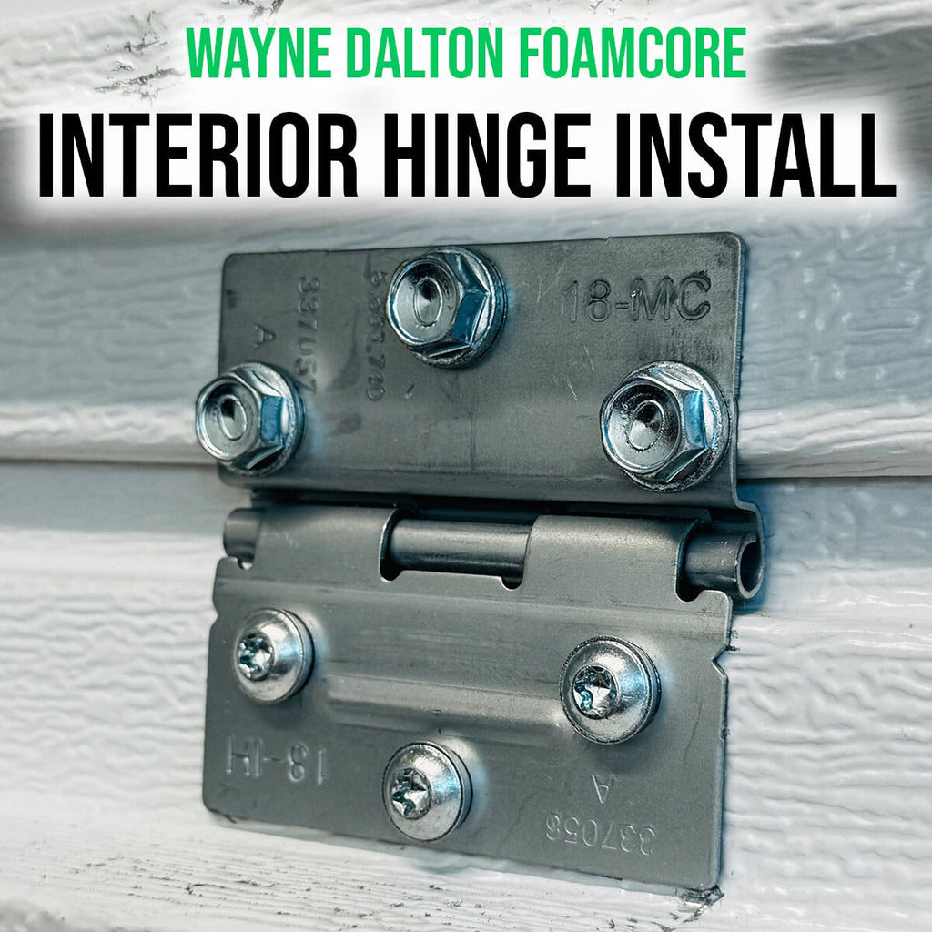 Wayne Dalton Foamcore Interior Hinge Install