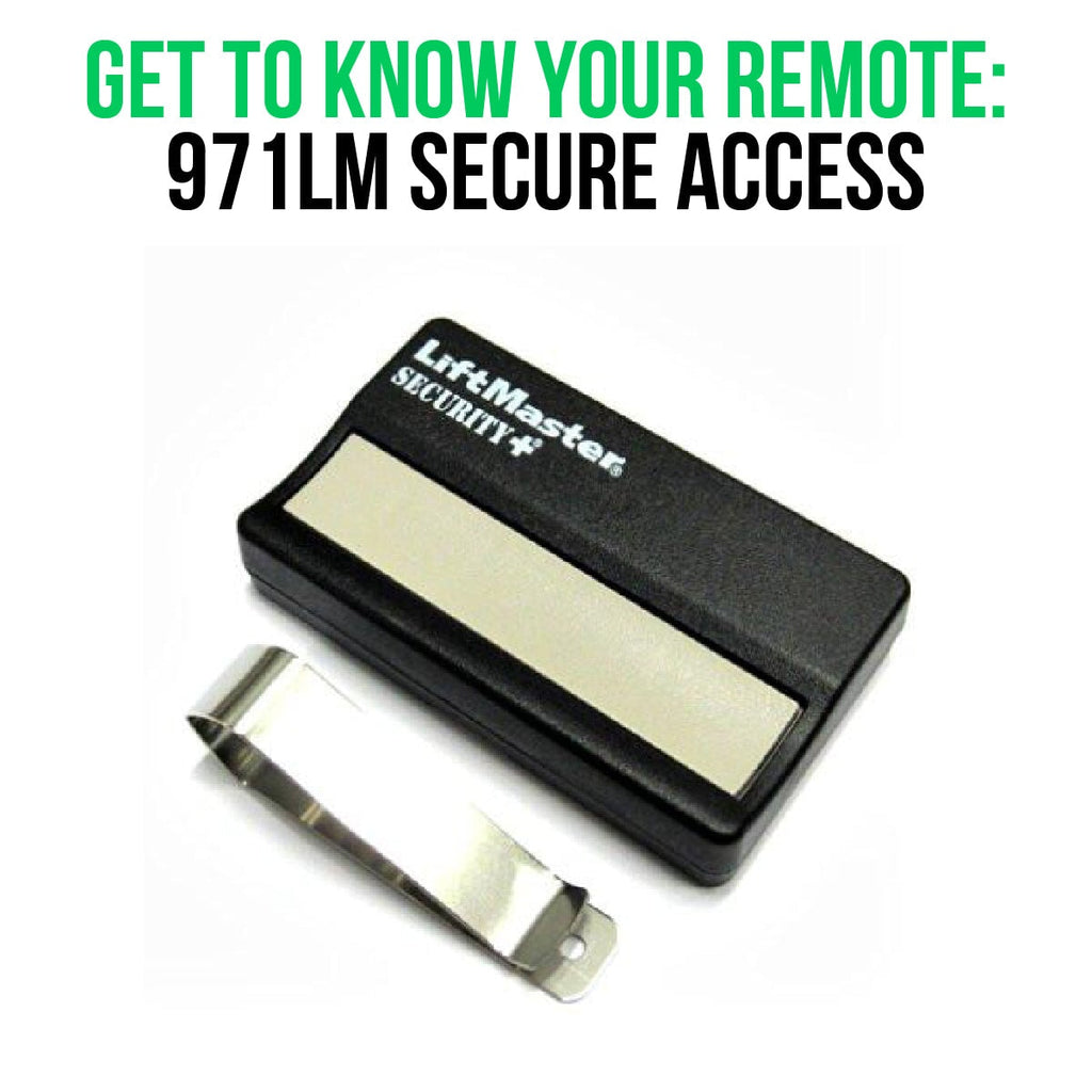 Get to Know Your 971LM Remote: The Secure Way to Access Your Garage