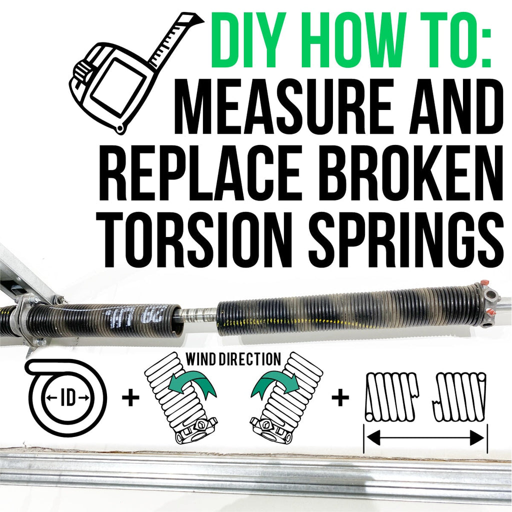 How to measure and replace garage door torsion springs