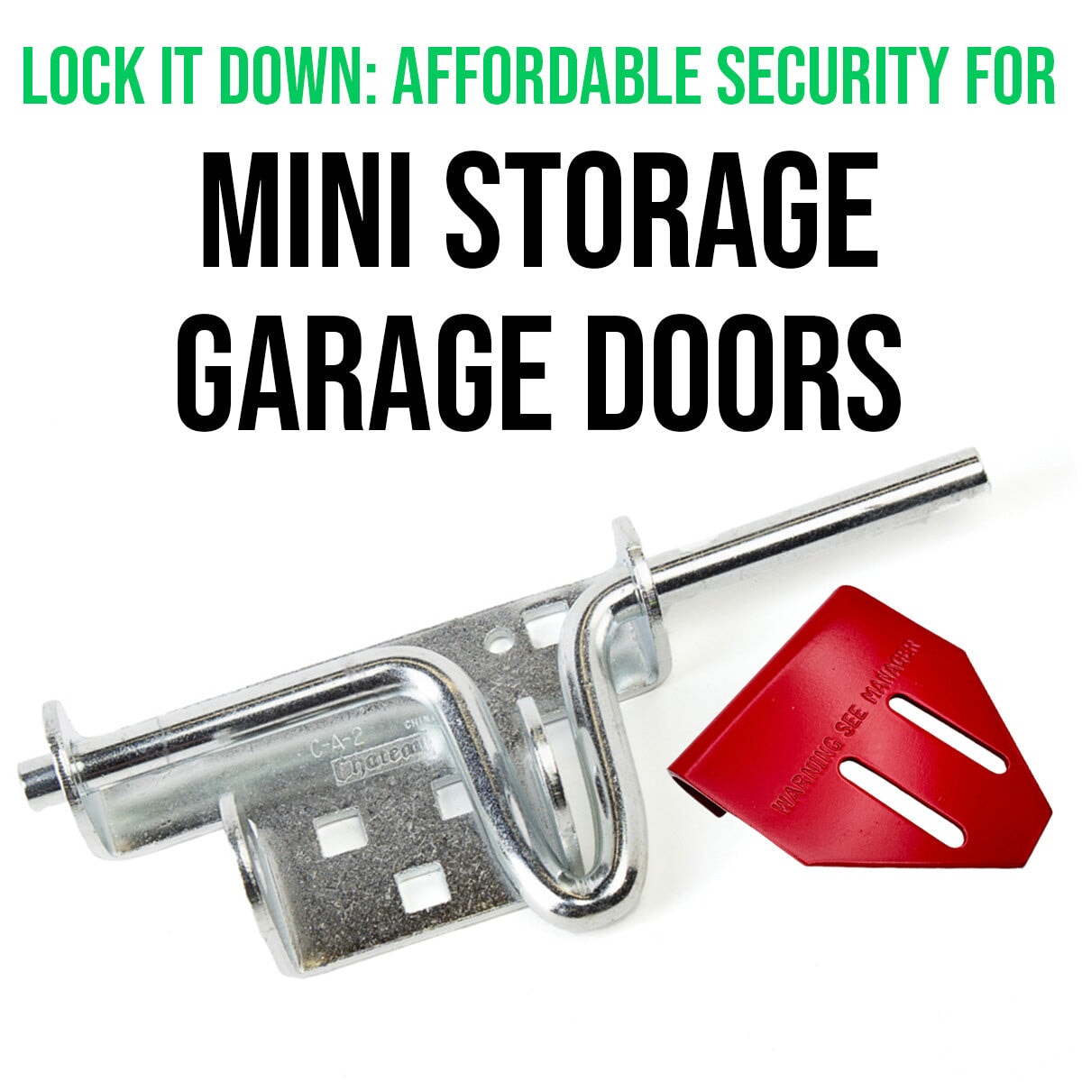 Mini Storage Slide Bolt Latch Kit – Secure Garage Doors