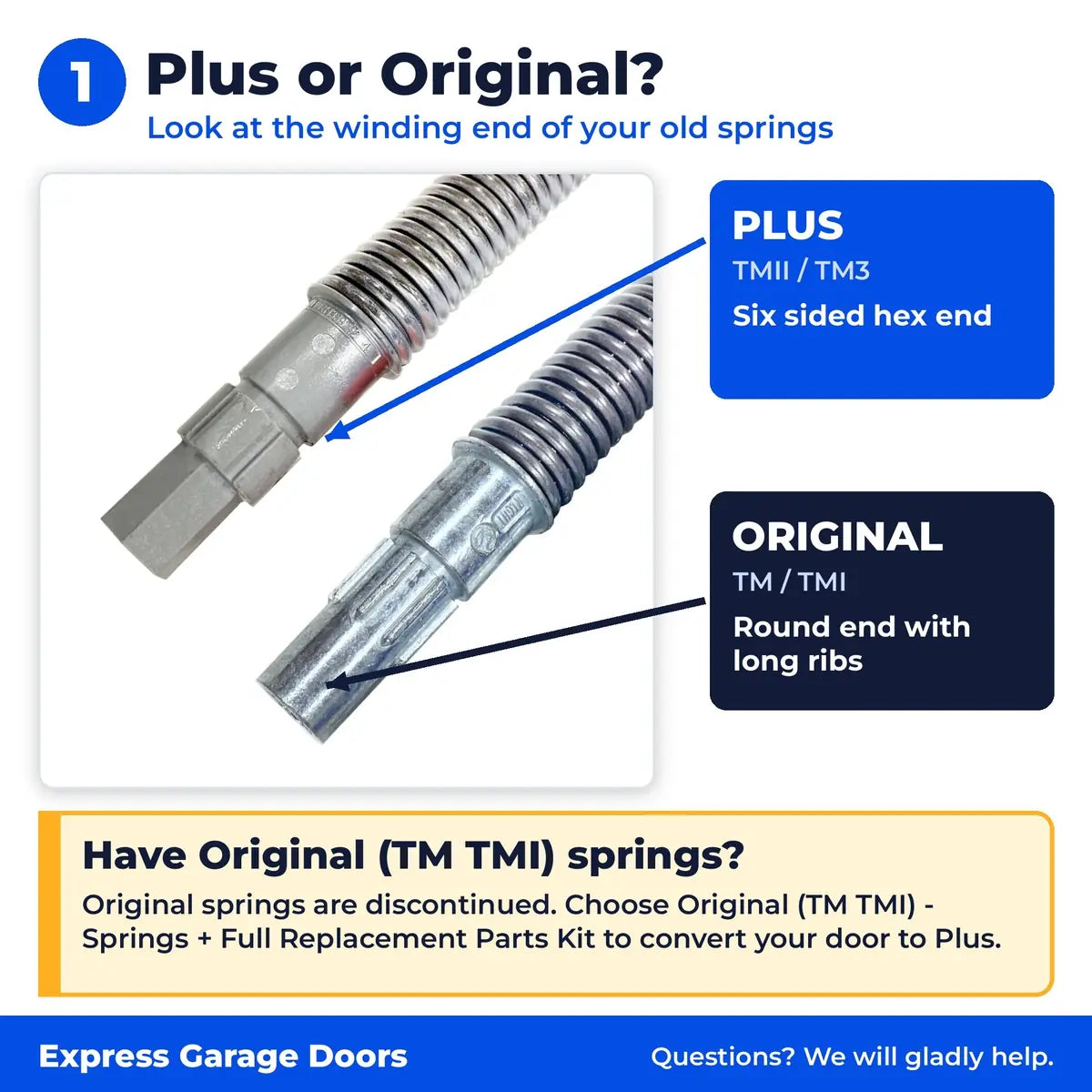 TM Plus spring with end cones