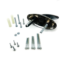 Garage door L handle lock kit for manual locking system on sectional doors