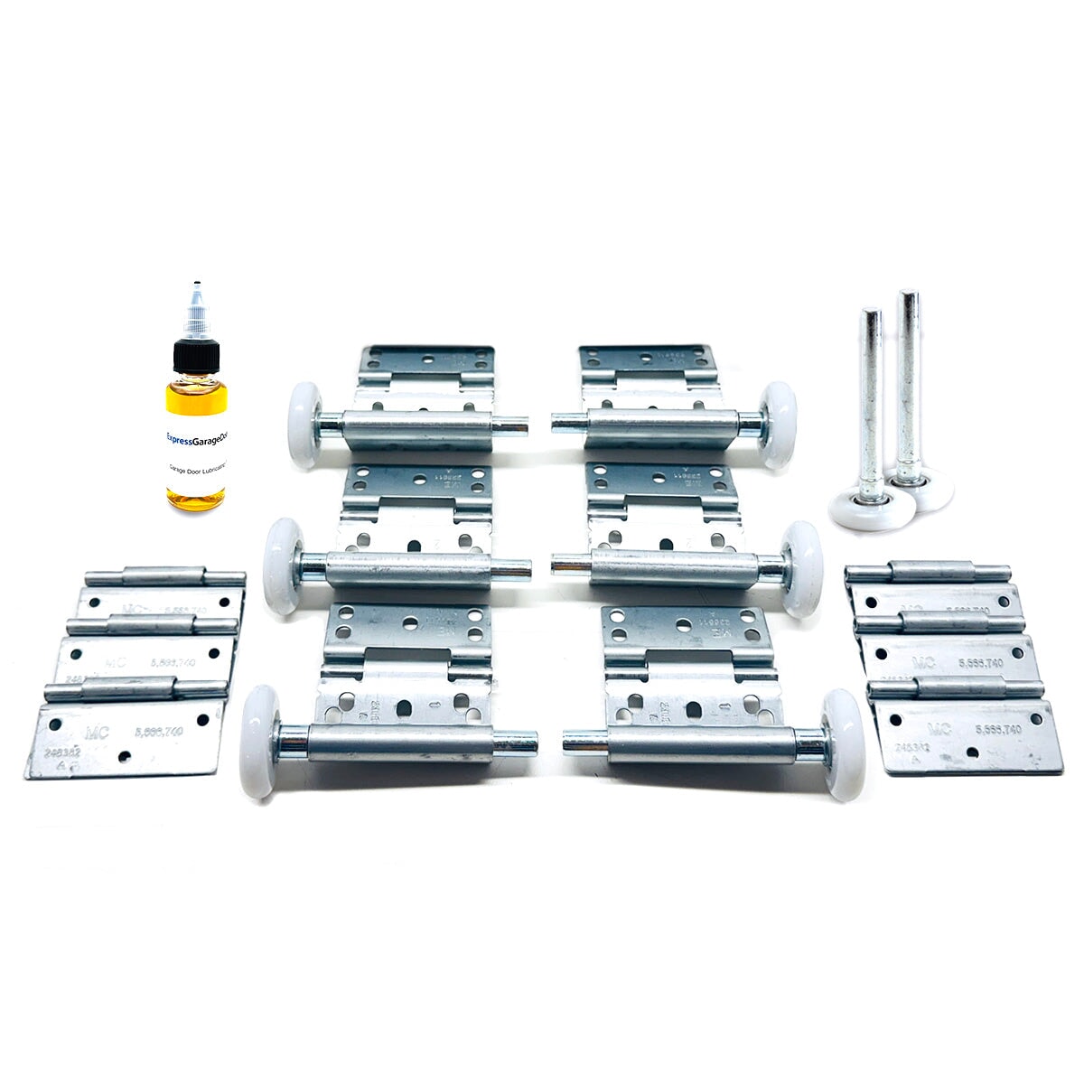 Wayne Dalton 9100 9600 4-panel 8-9 ft garage door full hardware kit hinges and rollers