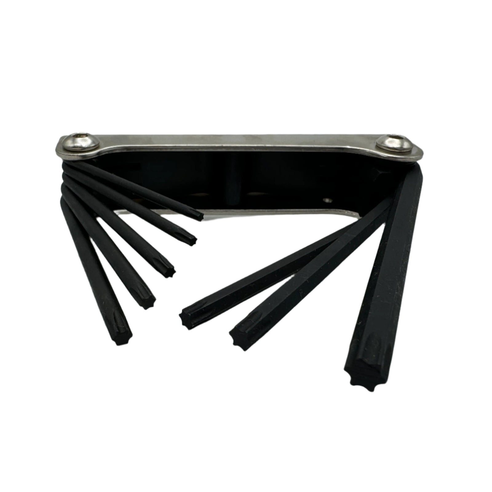 Folding TORX set with multiple sizes for garage door repairs