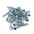 Pile of zinc-plated lag screws, 5/16-9 x 2 1/2'', showcasing the quantity and consistent manufacturing.