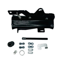 Garage door opener trolley connecting door arm to belt drive carriage system