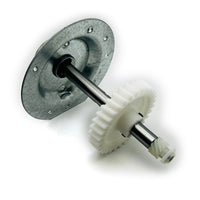 Garage door opener gear and sprocket repair kit with worm gear and drive shaft components