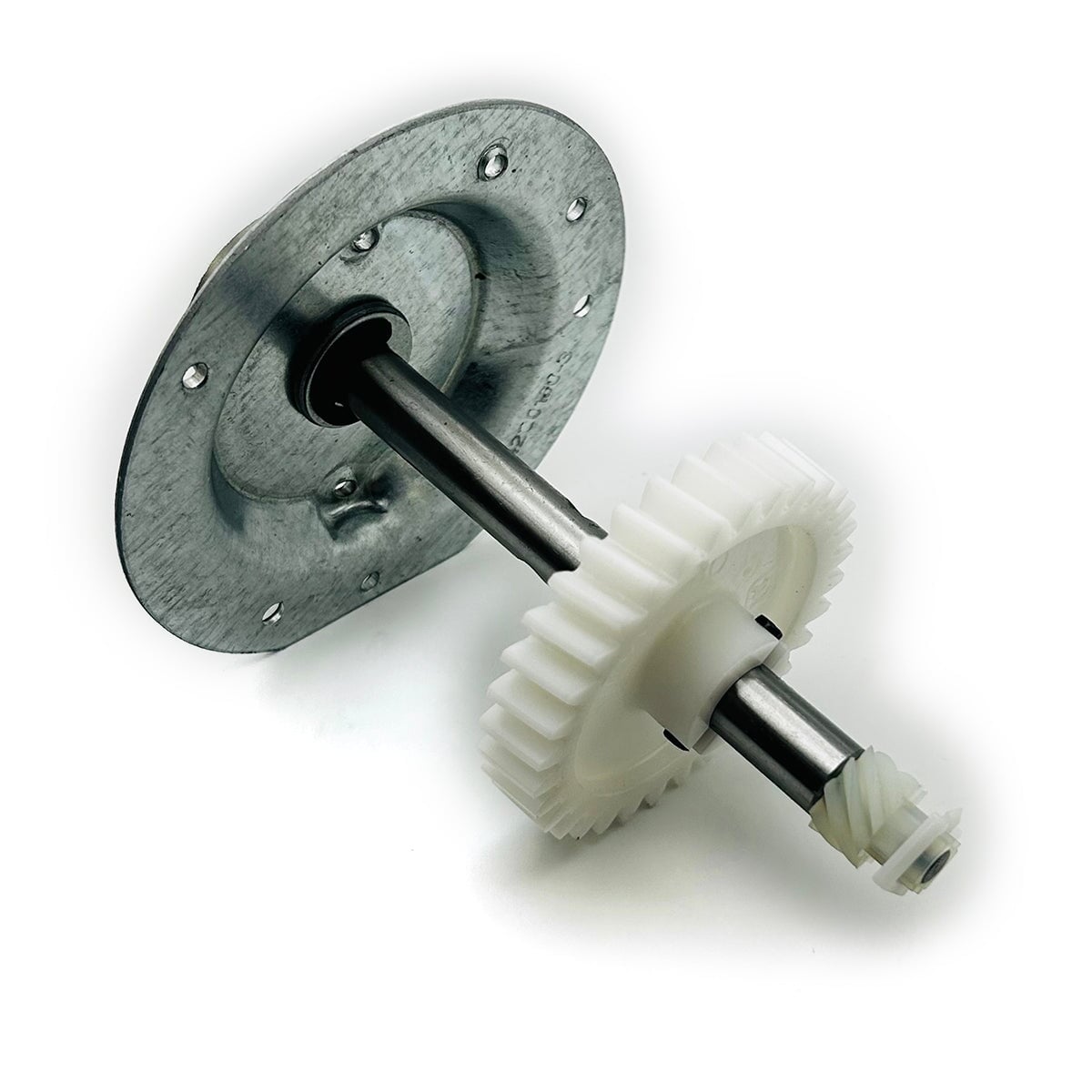 Garage door opener gear and sprocket repair kit with worm gear and drive shaft components