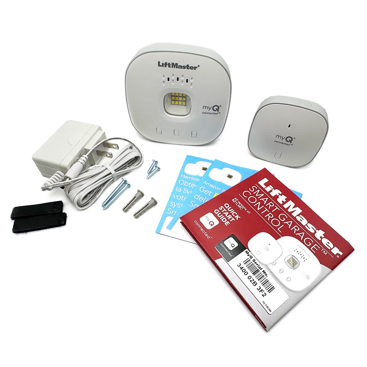 LiftMaster 821LMC-S Smart Garage Control Hub with Modern White Finish