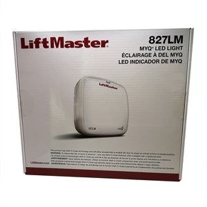 LiftMaster 827LM LED Light packaging front view with product image