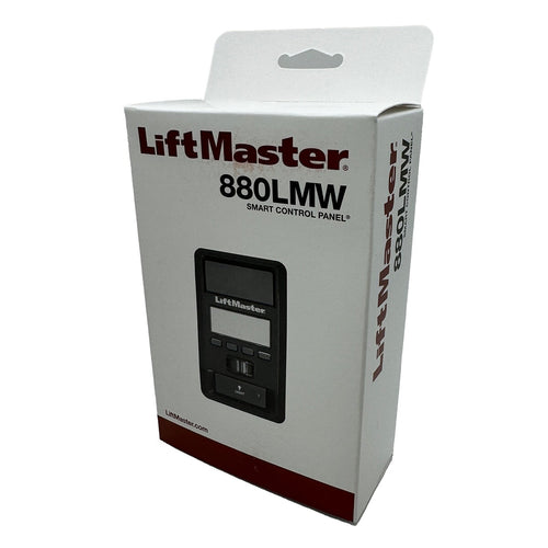 Packaging front view of the LiftMaster 880LMW Wall Station