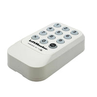 Weather resistant wireless keypad for garage door with secure PIN access and backlit buttons