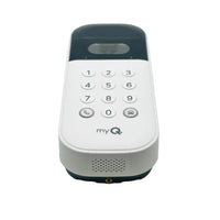 Smart garage door keypad with WiFi connectivity and rechargeable battery for outdoor use