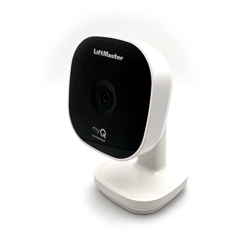 Side view of the LiftMaster MYQ-SGC2WLM Camera showing the sleek profile