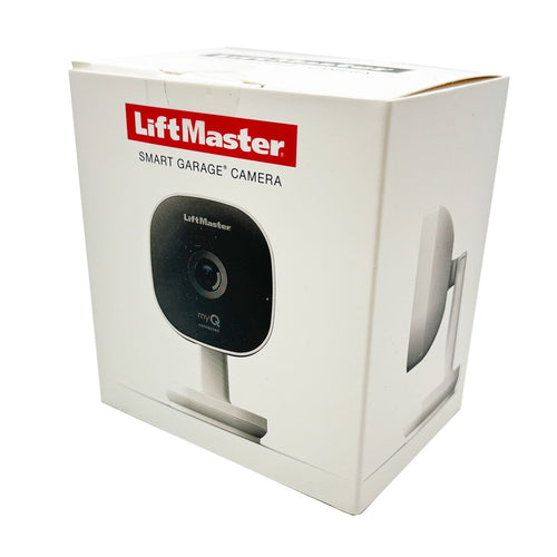 Retail box of the LiftMaster MYQ-SGC2WLM Smart Garage Camera