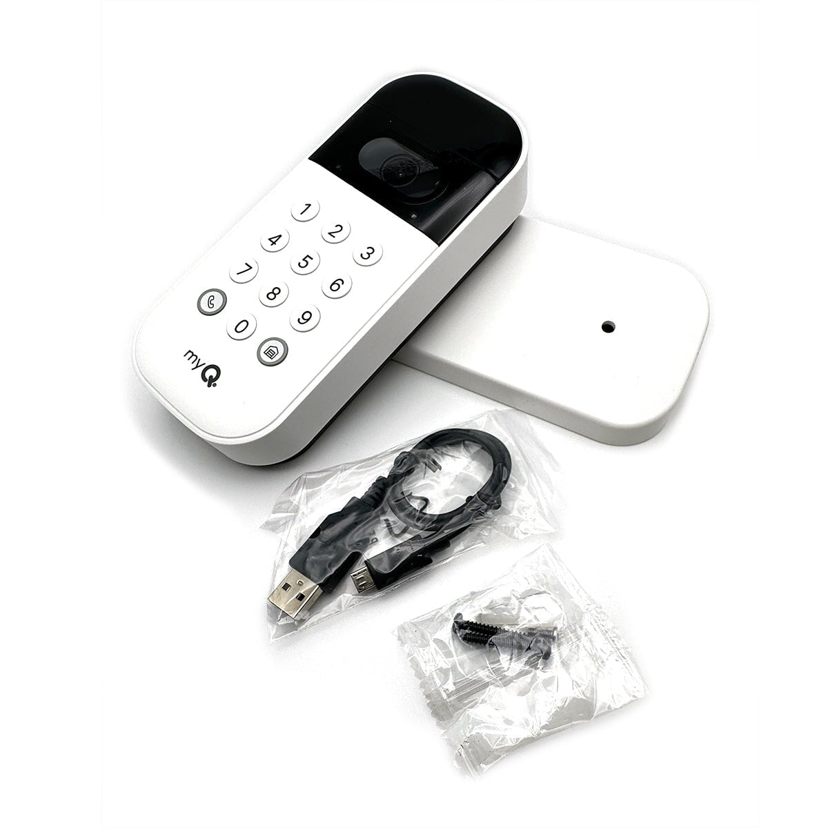 LiftMaster MyQ Smart Garage Video Keypad VKP1 kit with box contents