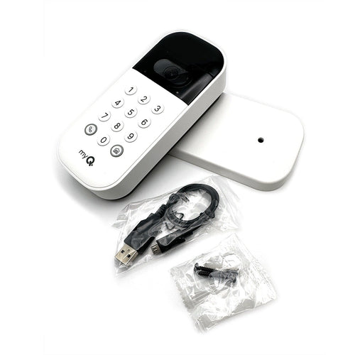LiftMaster MyQ Smart Garage Video Keypad VKP1 kit with box contents