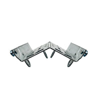 Garage door panel bottom brackets