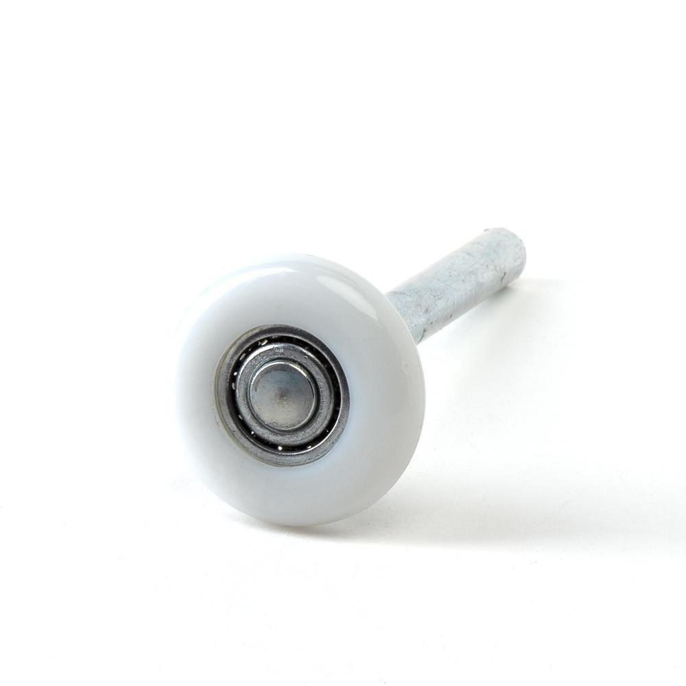 Garage door roller - 2" diameter - 4" stem - 11 ball bearings - white