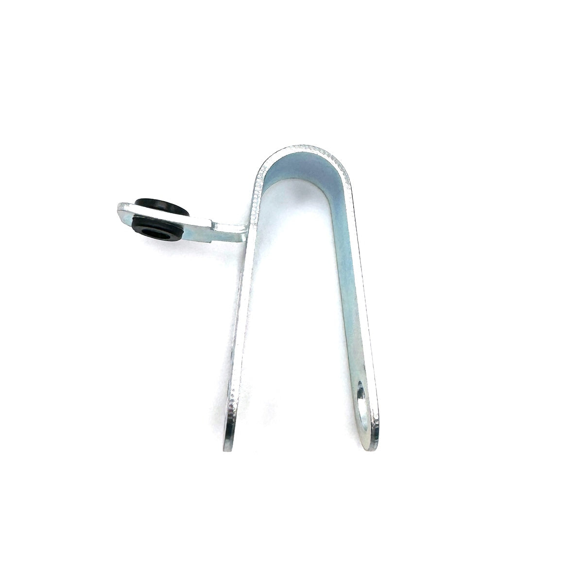 Side view of the 3-inch pulley strap with attached containment cable and offset nylon bushing