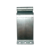 Adjustable top bracket for commercial sectional garage door with roller