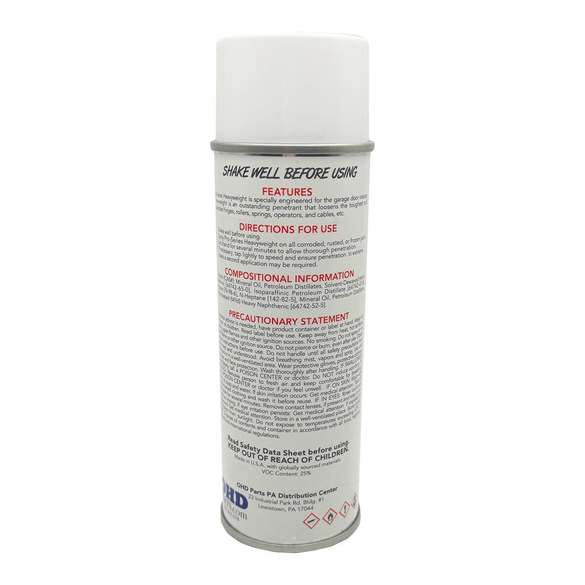 Pro Series Heavy Weight Garage Door Lubricant Spray 6oz