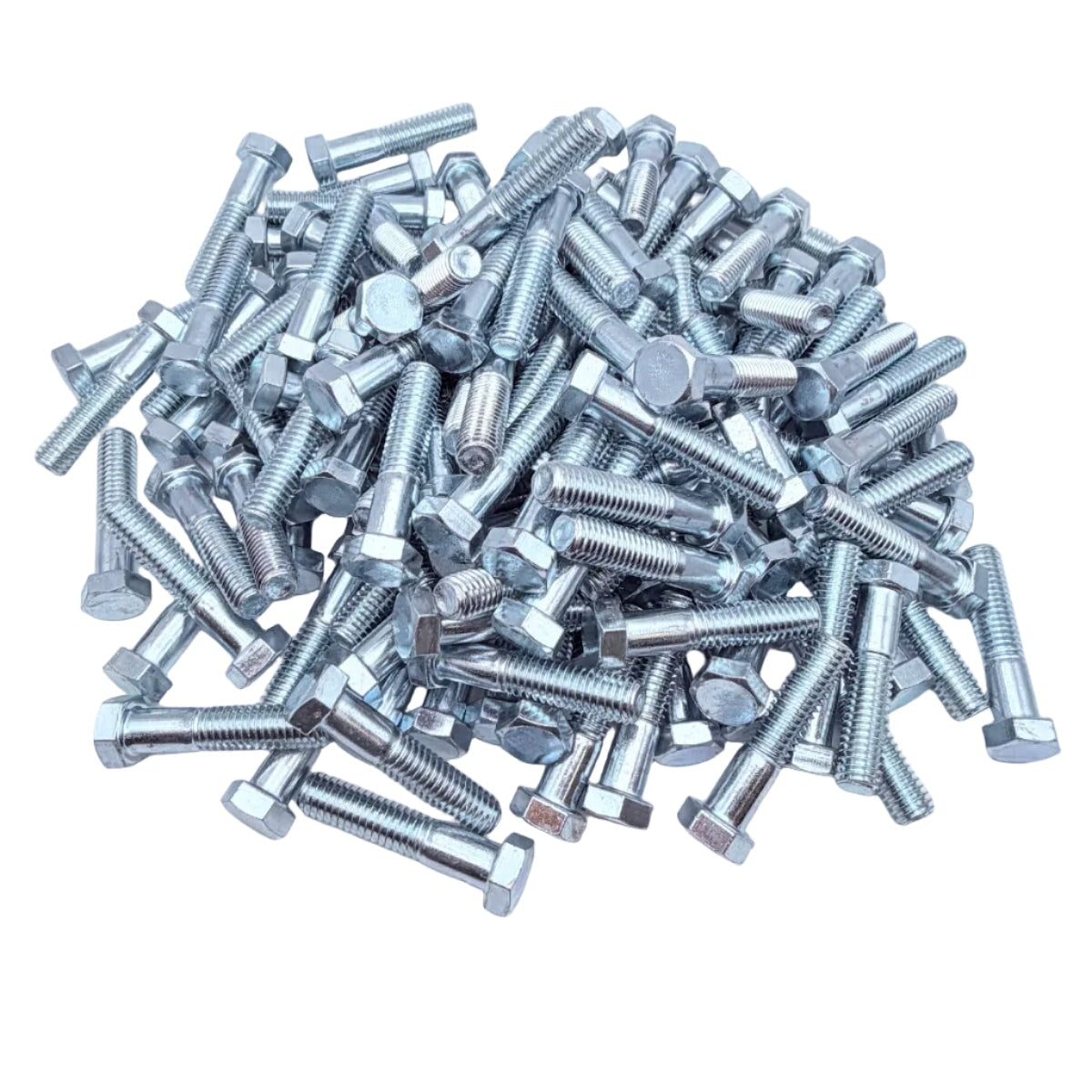 High quantity of hex head 3/8"-16 x 1-3/4" bolts for heavy-duty industrial or contractor use
