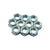 Multiple 3/8"-16 zinc hex nuts grouped together for industrial or construction use