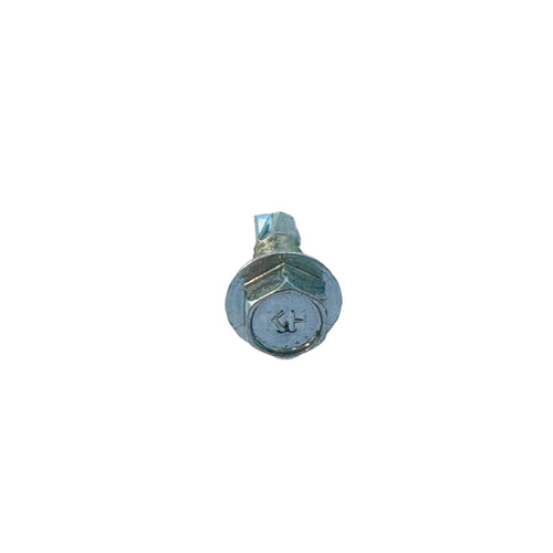 Hex head bolt top view highlighting precision-shaped head for tool grip