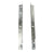 Pair of Torquemaster Flag Angle Brackets for 12" radius garage door track, featuring pre-punched holes for easy installation