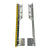 Heavy-duty steel flag brackets for Wayne Dalton garage doors, designed for 15" radius track and low headroom applications.