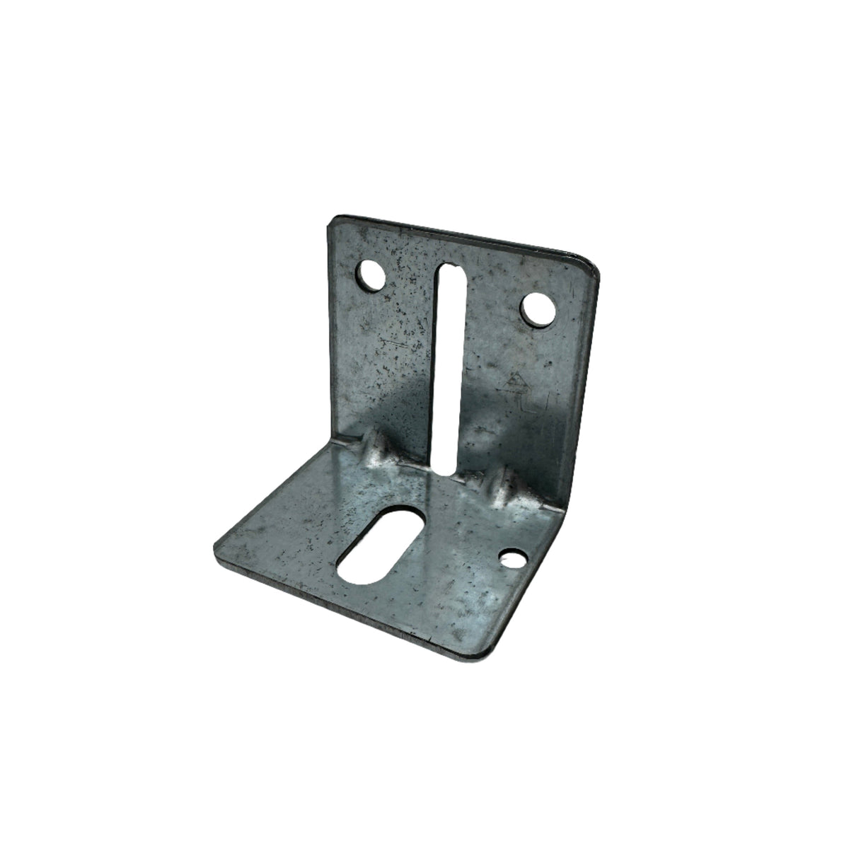 Single heavy-duty jamb bracket with multiple mounting holes