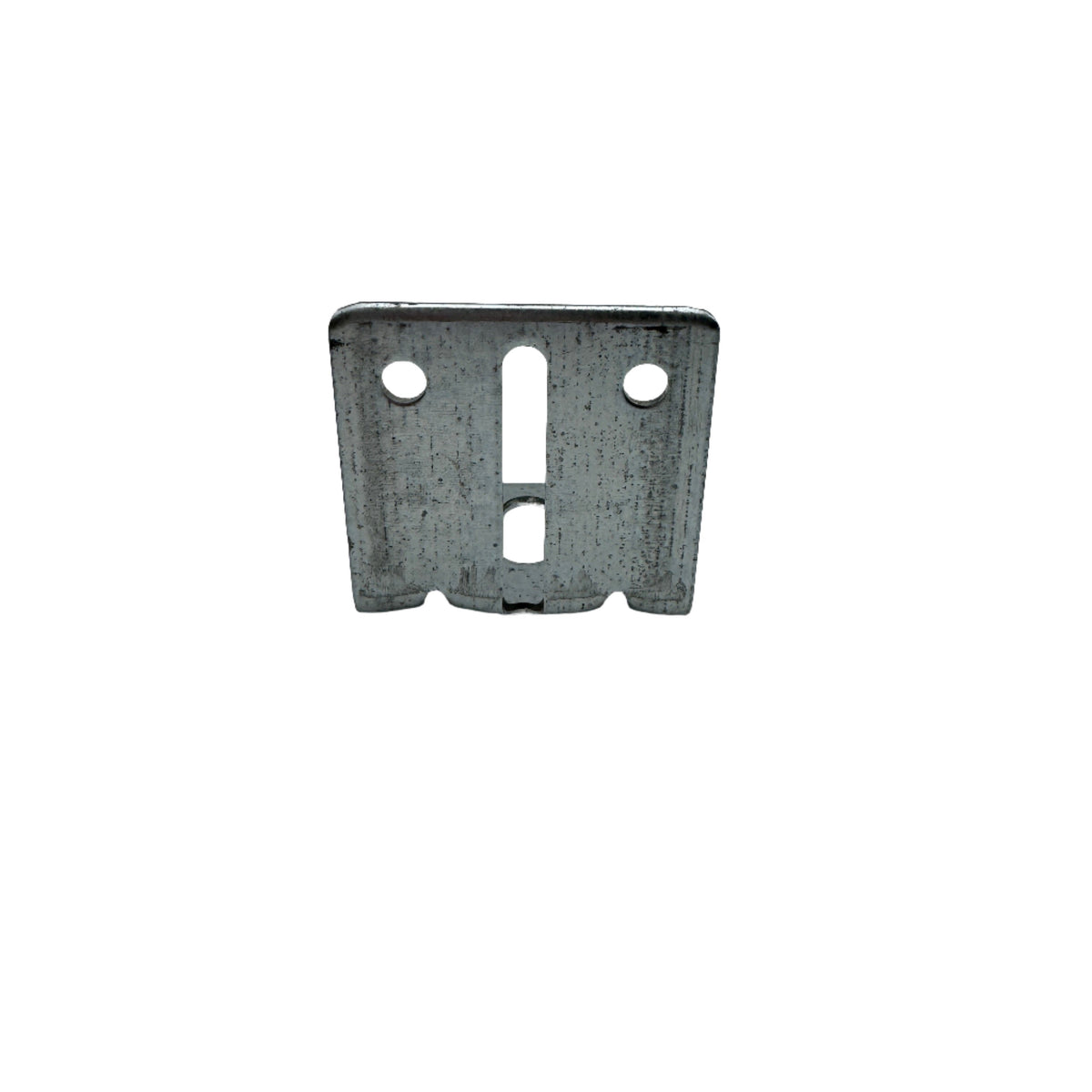 Garage door jamb bracket - view of attachment holes