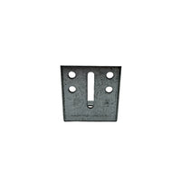 Garage door jamb bracket - view of install holes 3-4