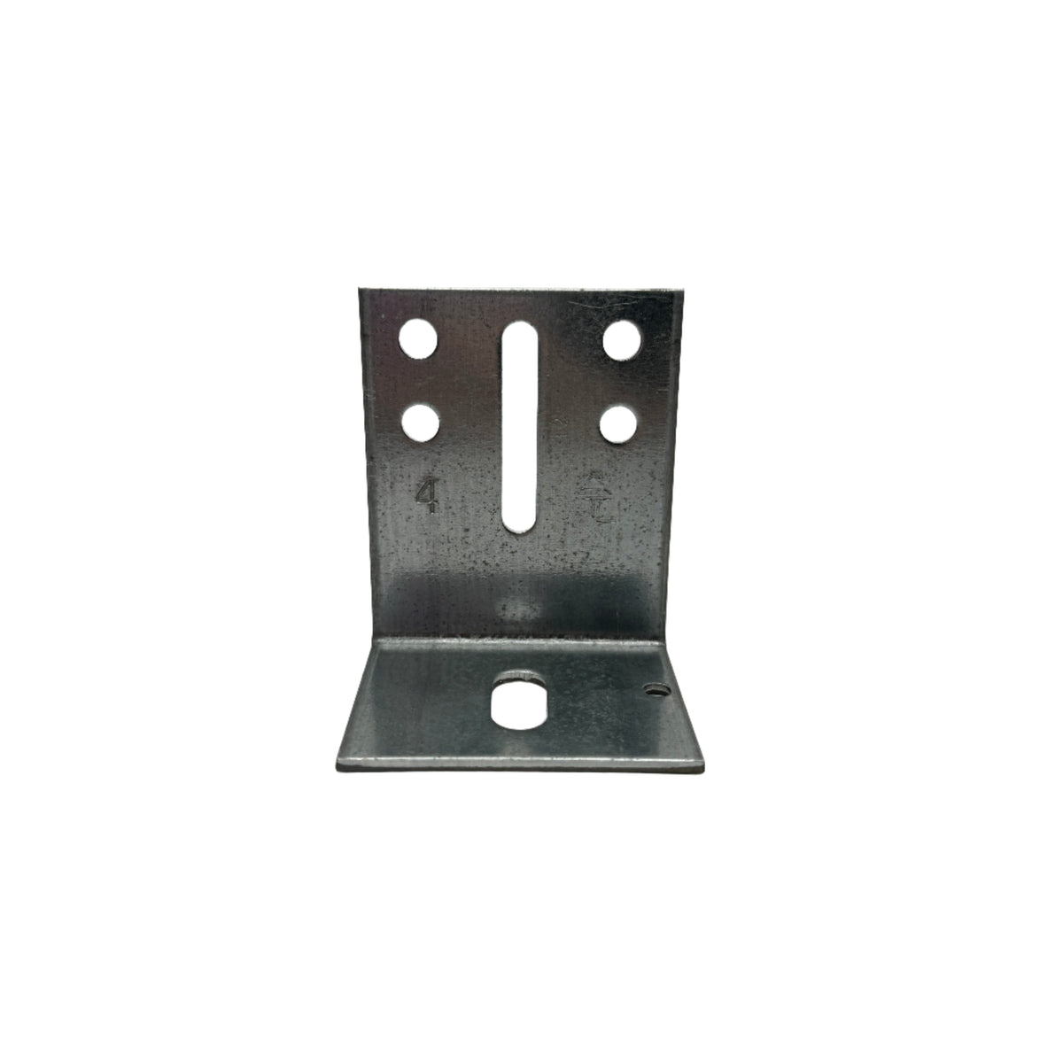 Garage door jamb bracket #4 - steel - full front view