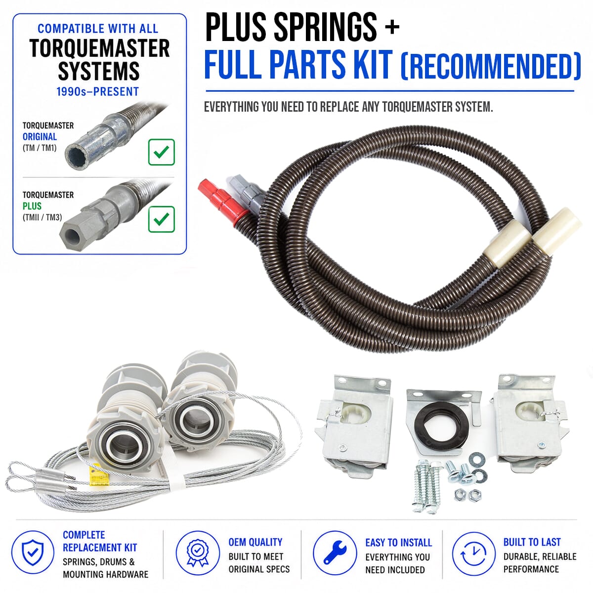 Torquemaster plus springs and full hardware kit