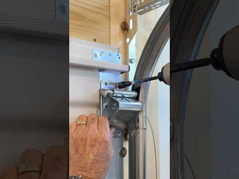 How to Install a Commercial Adjustable Top Roller Bracket - Garage Door Repair DIY