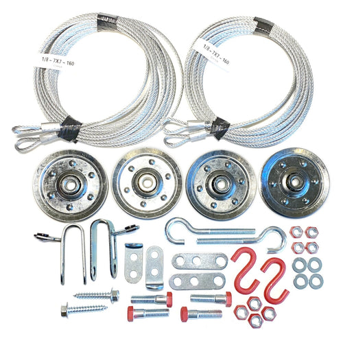 7 ft and 8ft garage door extension spring hardware kit