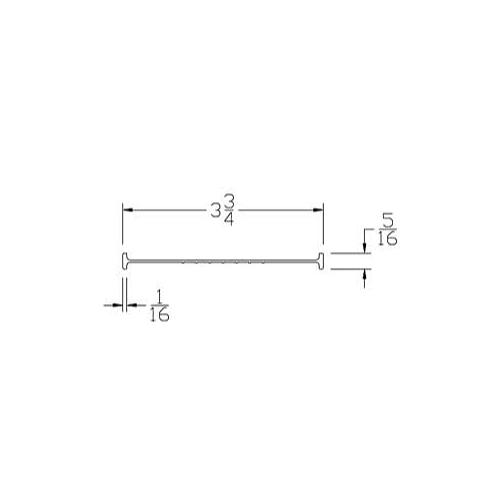 T Shaped End Garage Door Bottom