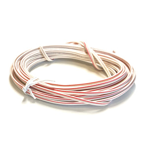 LiftMaster Bell Wire 41A0323 - Red & White for Garage Door System. Copper Conductor, PVC Insulation.