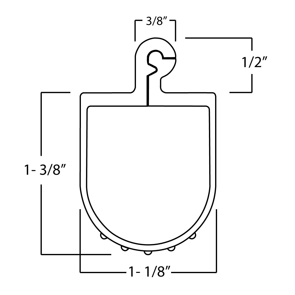 Windsor Garage Door Bottom Weather strip