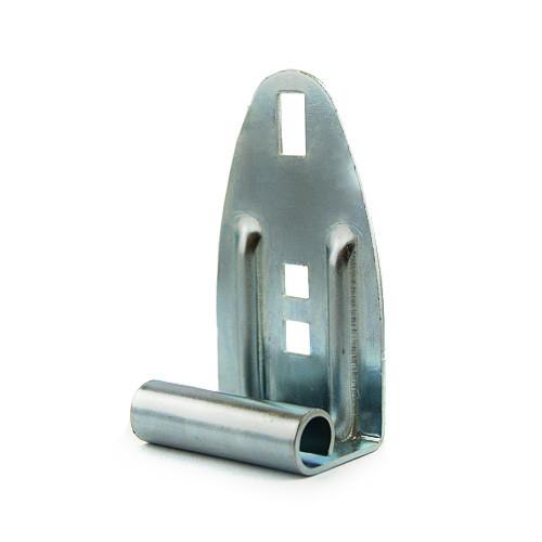 Garage door step lift plate